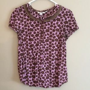 Boden size 6 purple/brown top